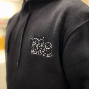 Hoodie con Line-art